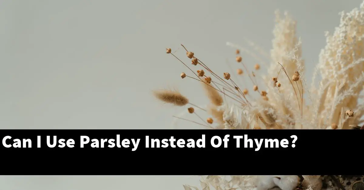 Can I Use Parsley Instead Of Thyme?