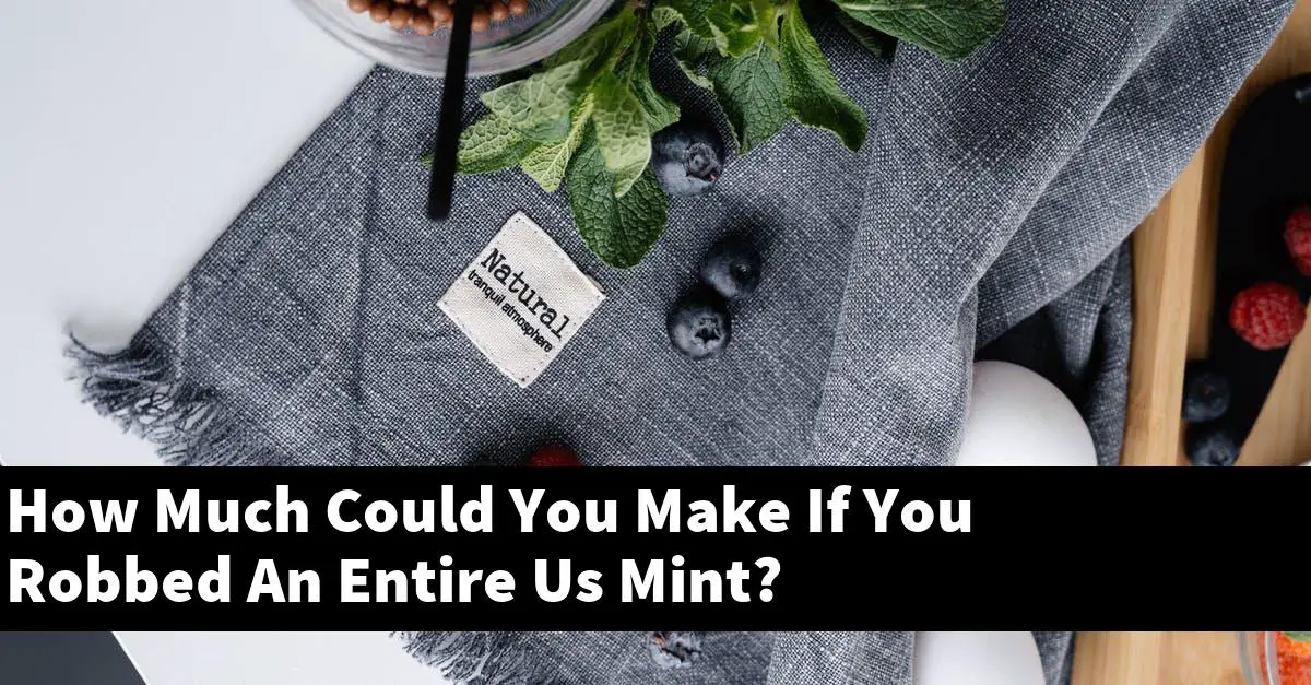 How Much Could You Make If You Robbed An Entire Us Mint?