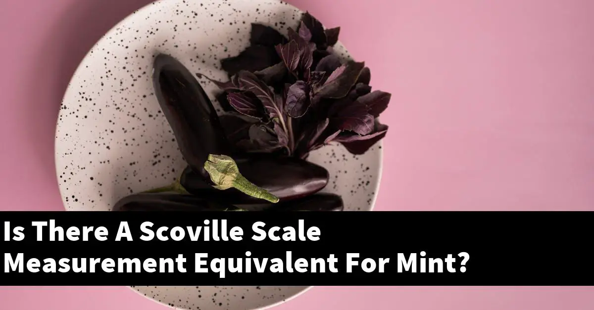 Is There A Scoville Scale Measurement Equivalent For Mint?