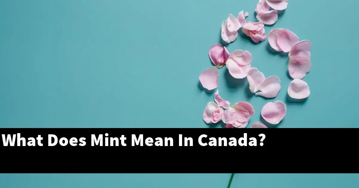 What Does Mint Mean In Canada?