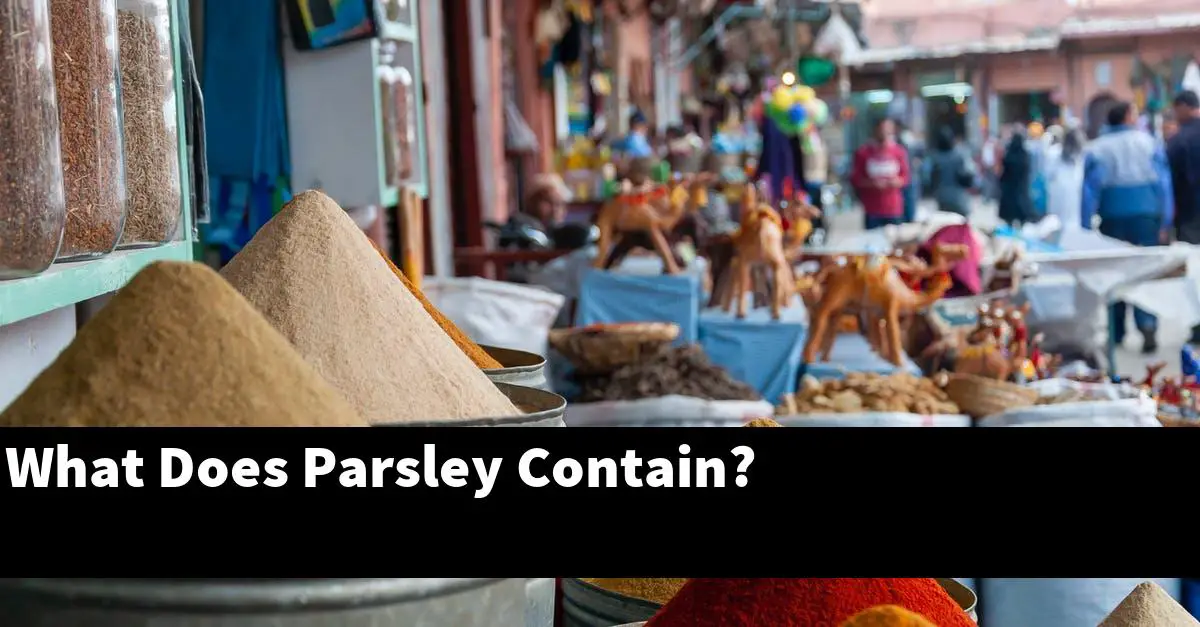 What Does Parsley Contain?