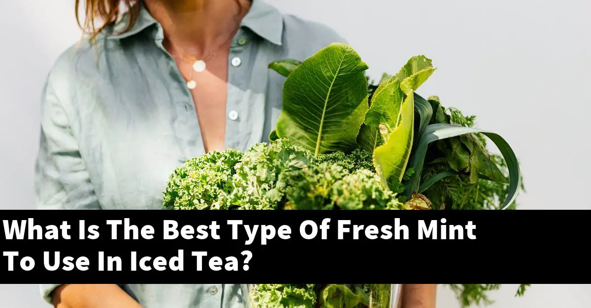 What Is The Best Type Of Fresh Mint To Use In Iced Tea?