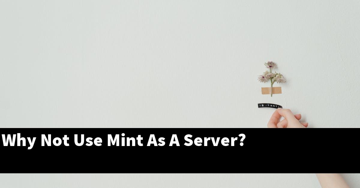 Why Not Use Mint As A Server?